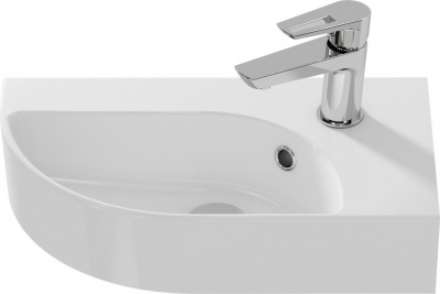 Умывальник угловой Cameo 45 S-UM-CAM45/1-w правая Cersanit фото в интернет-магазине Русалия