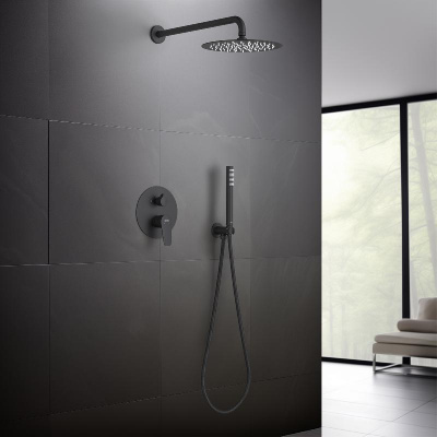 Set 3 в 1 душевой комплект AQUATEK, матовый черный AQ1172MB БЕТТА фото в интернет-магазине Русалия