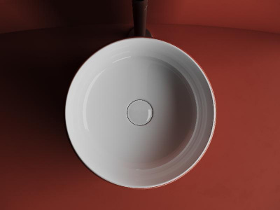 Раковина накладная круглая 356*356*135, цвет белый CN6073 Ceramica Nova фото в интернет-магазине Русалия