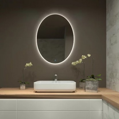 Зеркало овальное "Эвиан" (60х90 см) арт. 01-00228-03 Crystalint фото в интернет-магазине Русалия