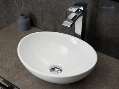 Раковина накладная овальная N9138 GID фото в интернет-магазине Русалия