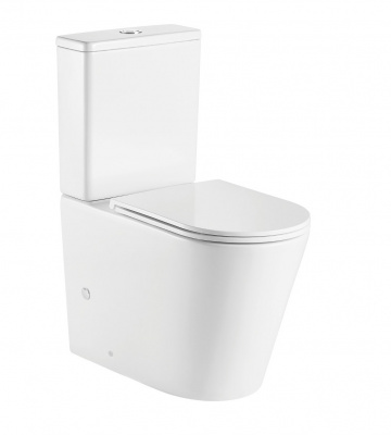 Унитаз с высокой чашей WW SALZBACH 001 XL GL-WT с сиденьем микролифт WeltWasser фото в интернет-магазине Русалия