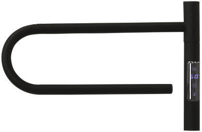 Полотенцесушитель электрический Vincea VTD-1P1BE 39x25, черный, таймер фото в интернет-магазине Русалия