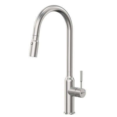 Смеситель Lemark Expert для кухни с вытягивающимся поворотным изливом (LM5086S) фото в интернет-магазине Русалия