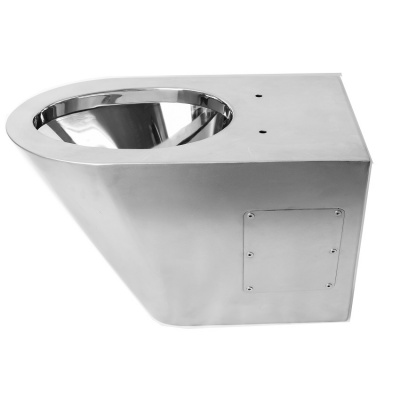 Унитаз приставной из нержавеющей стали УНббА Тругор фото в интернет-магазине Русалия