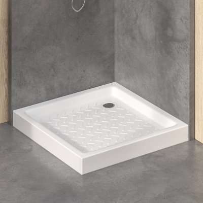 Душевой поддон керамический квадрат 900x900 фото в интернет-магазине Русалия
