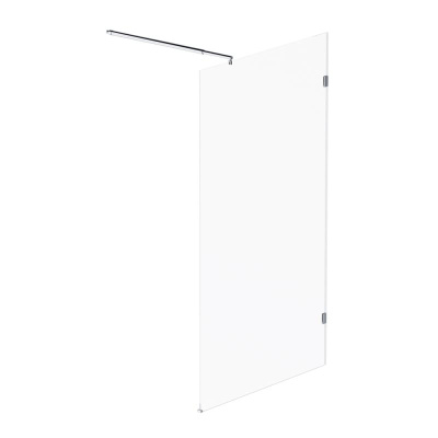 W94WI-110-F1-MTE Душевая перегородка X-Joy 110x195, стекло прозр. 6 мм + покрытие, фурнитура мат хро Am.Pm фото в интернет-магазине Русалия