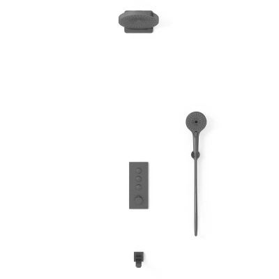 Душевой комплект VSFW-433TI1GM встраиваемый, вороненая сталь Vincea фото в интернет-магазине Русалия