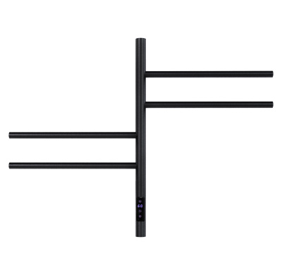 Полотенцесушитель электрический Vincea VTD-1S1CBE 43x60, черный, таймер фото в интернет-магазине Русалия