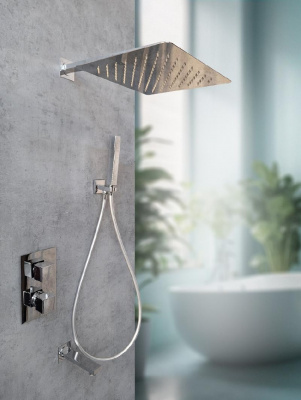 Душевая система с термостатом Cascata 040103 Cr AltroBagno фото в интернет-магазине Русалия