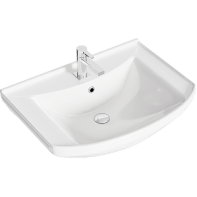 Напольная тумба 65 Franchesca белый FR0106 + умывальник Стиль 650 4640021062296 Aqwella фото в интернет-магазине Русалия