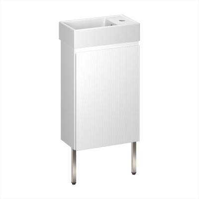 Тумба с раковиной WC Area 40 см матовый белый 221801003 Wellsee фото в интернет-магазине Русалия