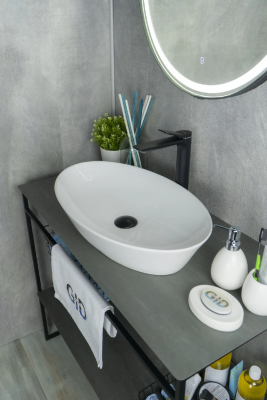 Раковина накладная овальная Simple-N N9397 GID фото в интернет-магазине Русалия