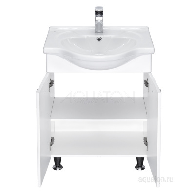 Тумба-умывальник Лиана 60 1A163101LL010 + Раковина Байкал-60 1WH109652 Акватон фото в интернет-магазине Русалия