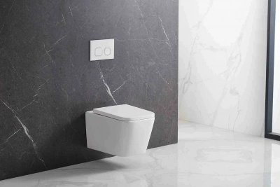 Унитаз подвесной безободковый Либра AQ0530-00 с сиденьем микролифт Aquatek фото в интернет-магазине Русалия