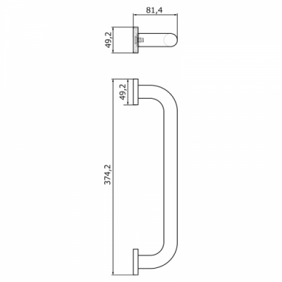 Поручень для ванны прямой 35 см VR.GFT-9027.BR Gifortes Veragio фото в интернет-магазине Русалия