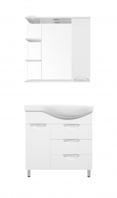 Комплект мебели для ванной Жасмин 82 с корзиной Style Line