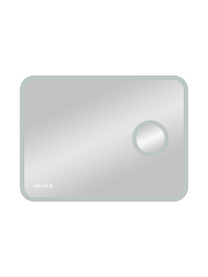 Зеркало с подсветкой Bliss 800х700 линза, часы ЗЛП334 Continent фото в интернет-магазине Русалия