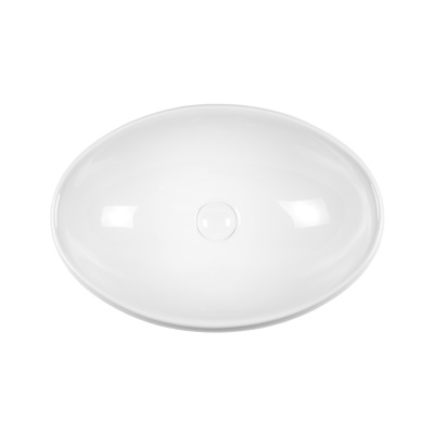 BOND S58-490 Раковина накладная овальная 49*35*14,5см белая фото в интернет-магазине Русалия