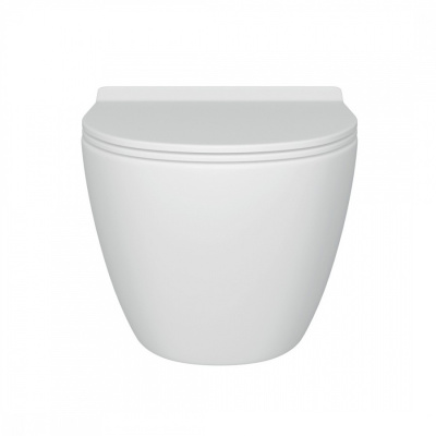 Унитаз подвесной безободковый Linus SH0106 с сиденьем-микролифт SHRUDERS фото в интернет-магазине Русалия