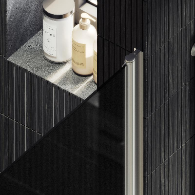 Душевая дверь на монопетле 1980*600 Стекло 6 мм Графит матовый MGD-813-5 Maybah Glass фото в интернет-магазине Русалия