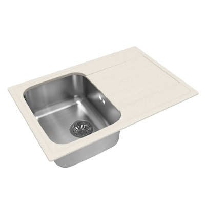 Кухонная мойка Dr. Gans ДУЭТ 26.120.B0760.403, латте фото в интернет-магазине Русалия