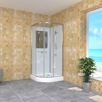 Душевая кабина полукруглая 100х100 AN-208 RGW фото в интернет-магазине Русалия