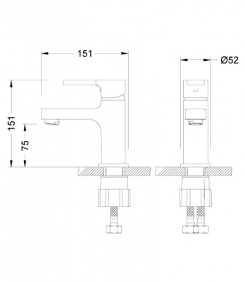 Смеситель для умывальника Aura LM0606C Lemark фото в интернет-магазине Русалия