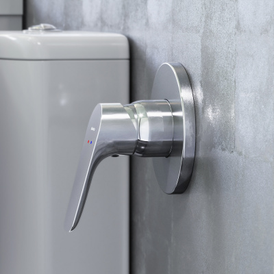 777500001 Jupiter, смеситель монтируемый в стену, хром фото в интернет-магазине Русалия