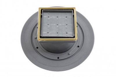 Точечный трап Pestan Confluo Standard 10х10 Dry Ceramic Gold (13000182) фото в интернет-магазине Русалия