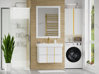 Тумба Vega 80 подвесная (белая) с раковиной Dreja Q 80 Brevita фото в интернет-магазине Русалия