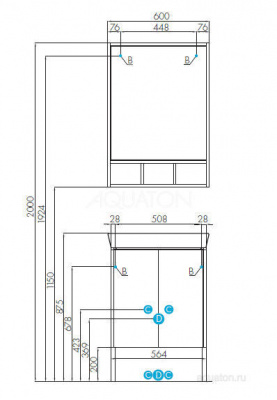 Зеркало AQUATON Йорк 60 белый, выбеленное дерево 1A170102YOAY0 фото в интернет-магазине Русалия