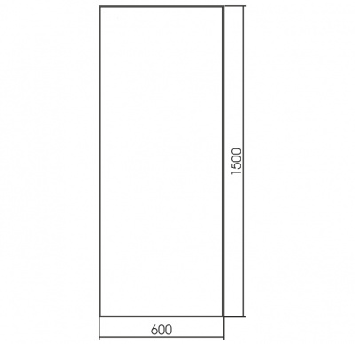 Зеркало напольное AZARIO Монреаль 600*1500 алюминиевый каркас (ФР-00001407) фото в интернет-магазине Русалия
