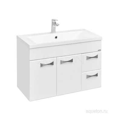 Тумба под раковину AQUATON Диор 80 белый 1A167801DR010 фото в интернет-магазине Русалия