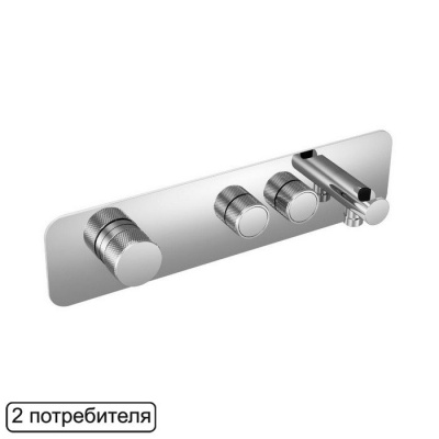 Смеситель для душа скрытого монтажа EXCELLENT Krotos AREX.8035CR (хром) фото в интернет-магазине Русалия