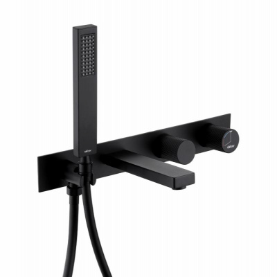 Смеситель ABBER Rund AF8730B для ванны скрытого монтажа, черный матовый фото в интернет-магазине Русалия