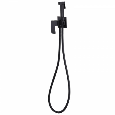 Смеситель ABBER Wasserfall AF8625B с гигиеническим душем, черный матовый фото в интернет-магазине Русалия