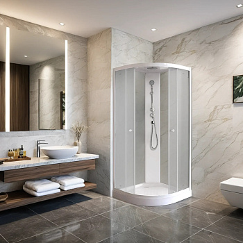 Кабина EF931 душевая PARLY 
 90х90х210 см фото в интернет-магазине Русалия