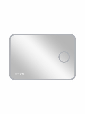 Зеркало с подсветкой Bliss 900х700 линза, часы, антизапотевание ЗЛП86 Continent фото в интернет-магазине Русалия