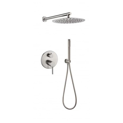 Душевая система встраиваемая (без излива) Grocenberg GB5099NK-3, никель фото в интернет-магазине Русалия