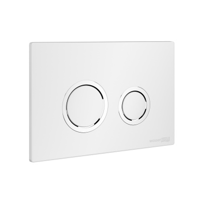 WH01 Кнопка смыва, белый, хром Wasserkraft фото в интернет-магазине Русалия