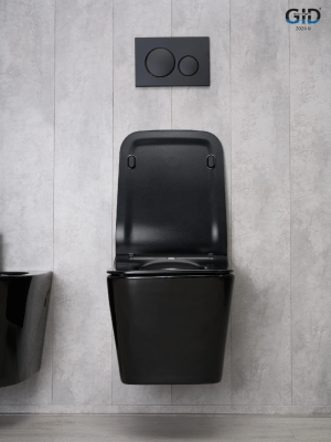 Унитаз подвесной Gid Tr2144BL 62224Y черная глянцевая 52x36x33.5 фото в интернет-магазине Русалия