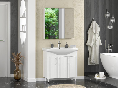 Тумба Изео 85 с раковиной Днепрокерамика Изео 85 Misty фото в интернет-магазине Русалия