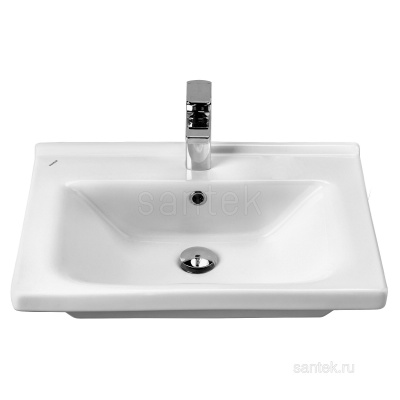 Раковина Santek Миранда 60 отверстие под смеситель 1WH302421 фото в интернет-магазине Русалия
