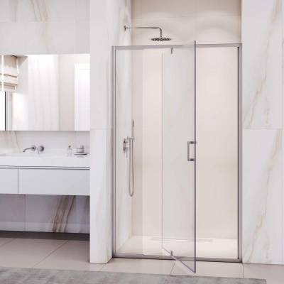 Душевая дверь RGW PA-008 1200, стекло прозрачное, профиль хром фото в интернет-магазине Русалия