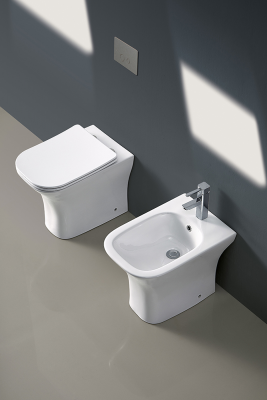 Унитаз VETTORE F приставной безободковый Ceruttispa  CT7841 (520х340х400) фото в интернет-магазине Русалия