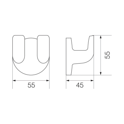 Крючок двойной OSC-5232.BR Oscar Bronzo Veragio фото в интернет-магазине Русалия