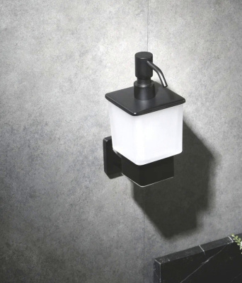 Дозатор жидкого мыла Rose RG1544H, черный фото в интернет-магазине Русалия