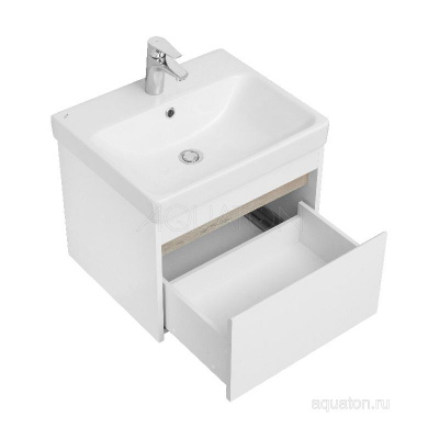 Тумба под раковину AQUATON Марти 55 ясень шимо 1A263201MY010 фото в интернет-магазине Русалия