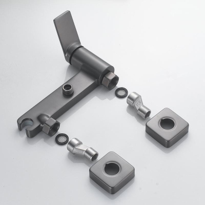 Гигиенический душ со смесителем Shevanik S4105T-1, оружейная сталь фото в интернет-магазине Русалия